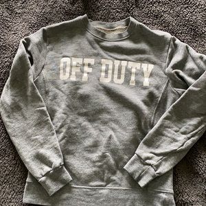 Sincerely Jules off duty crew neck sweatshirt sm